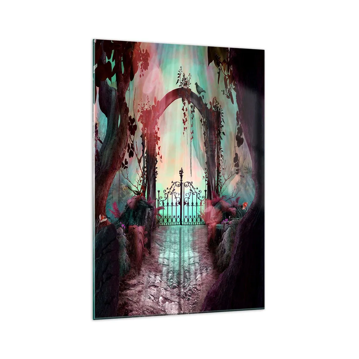 Obraz na skle - Tajná zahrada - 70x100 cm