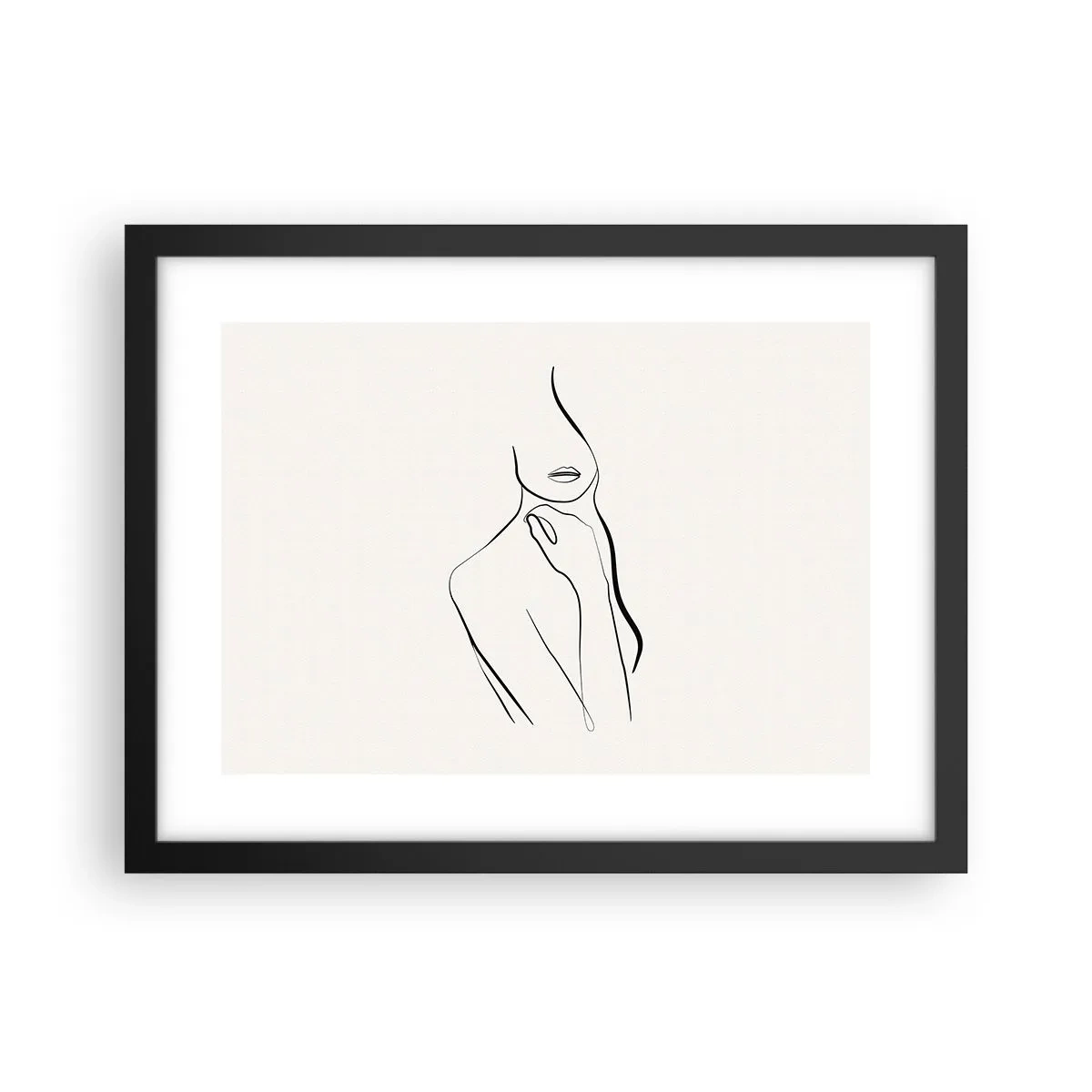 Plakát v černém rámu - Vlna melancholie - 40x30 cm