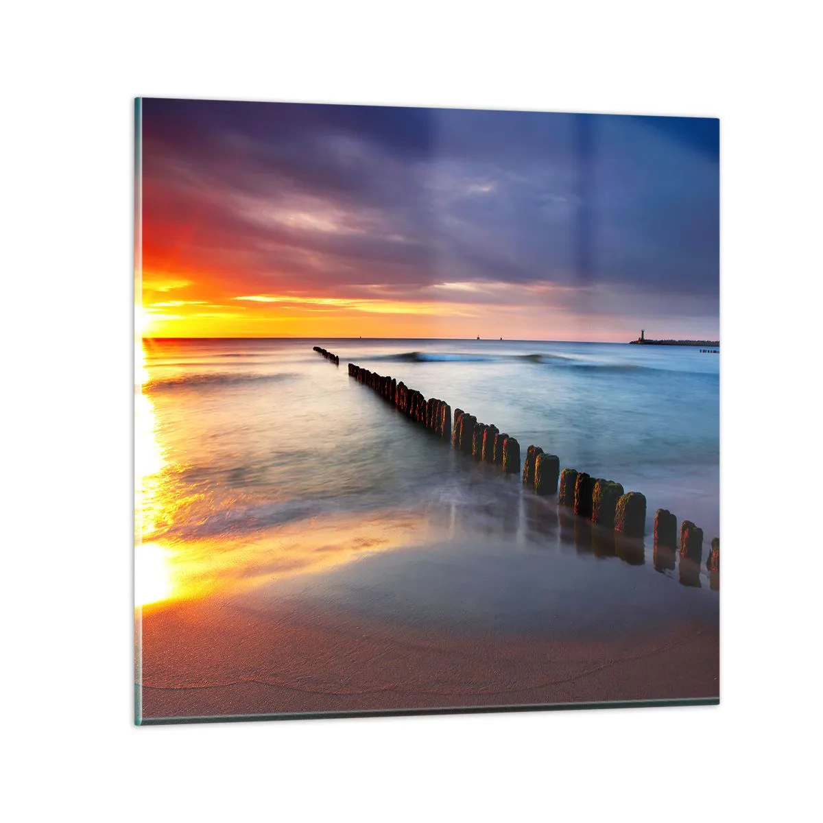 Obraz na skle - Poslouchej ticho - 30x30 cm