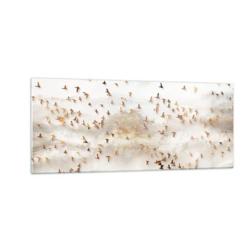 Obraz na skle - Je čas… - 100x40 cm