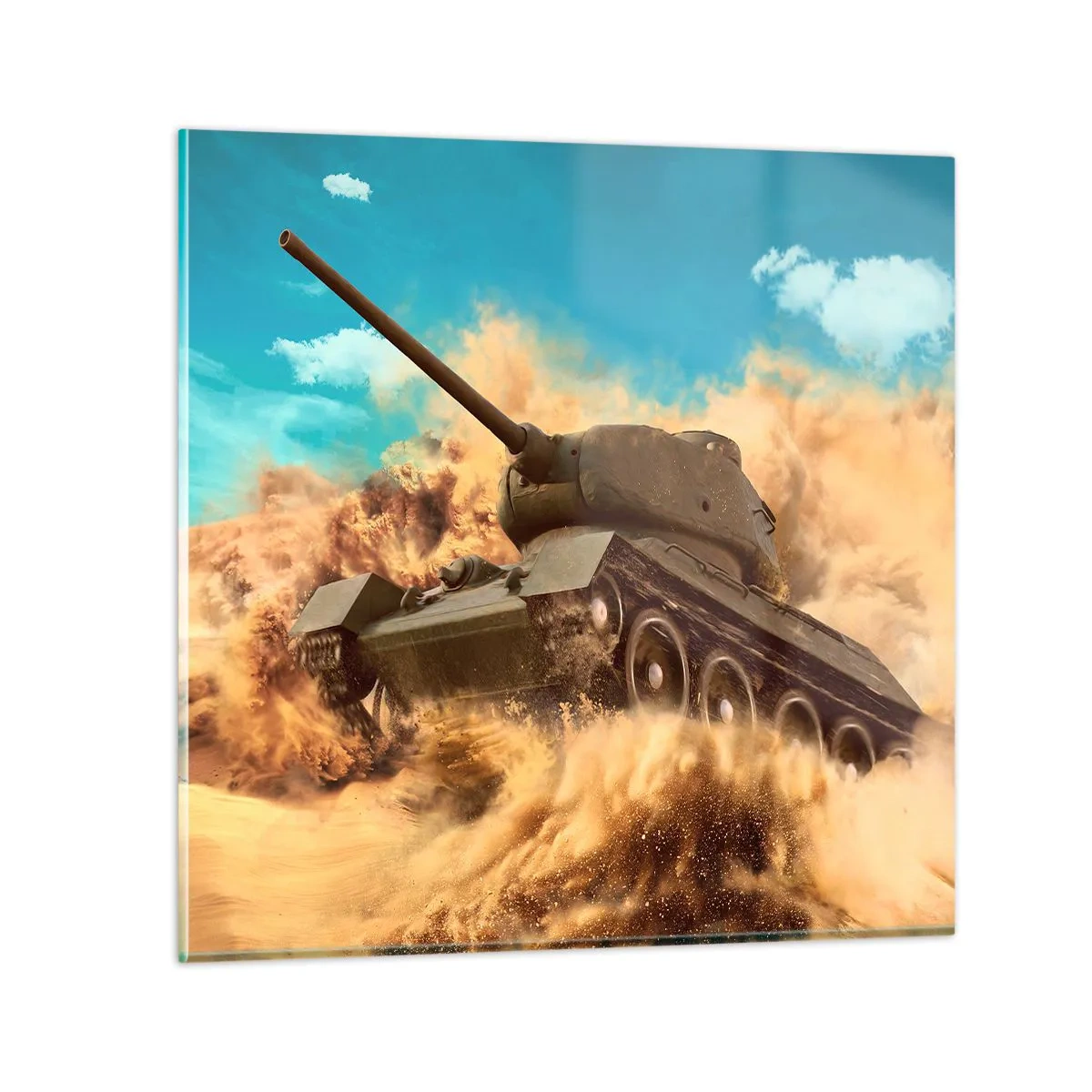 Obraz na skle - Nedá se porazit - 60x60 cm