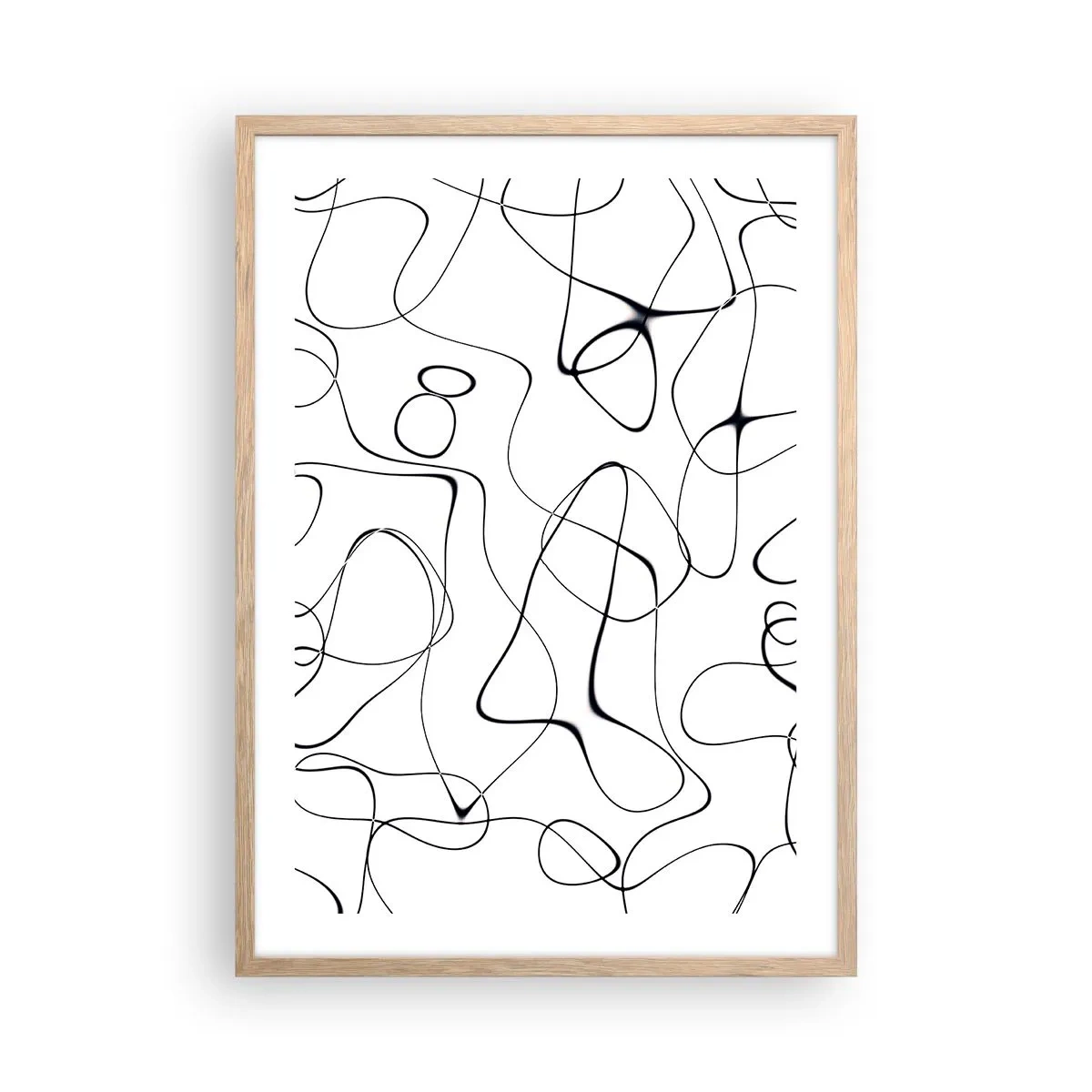 Plakát v rámu světlý dub - Cesty života, zákruty osudu - 50x70 cm