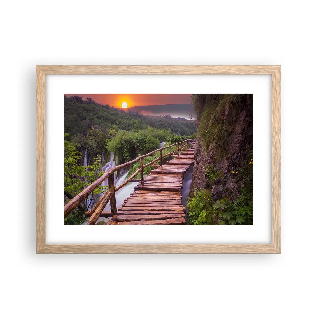 Plakát v rámu světlý dub - Neuvěřitelná krása - 40x30 cm