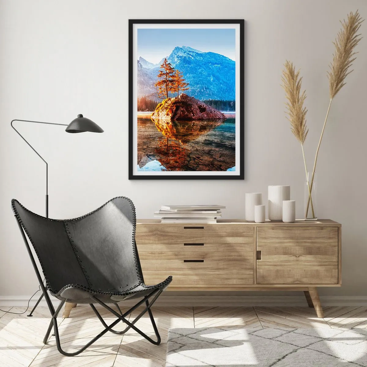 Plakát v černém rámu - Příroda v novém světle - 70x100 cm