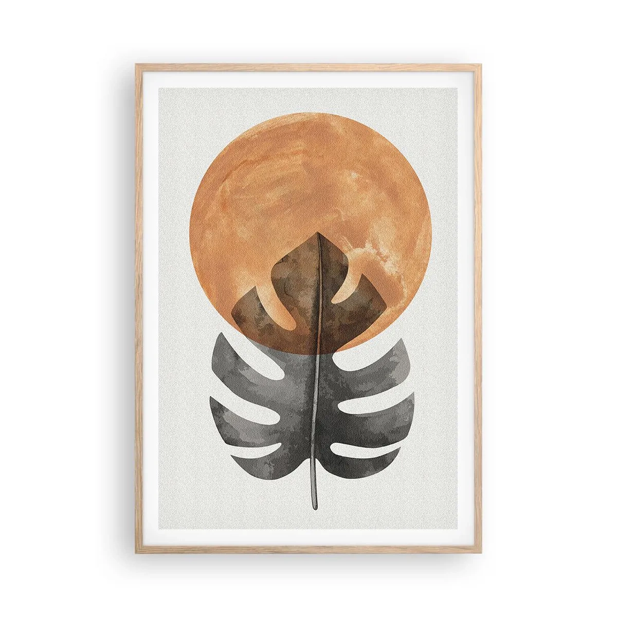 Plakát v rámu světlý dub - Vždy slunce - 70x100 cm