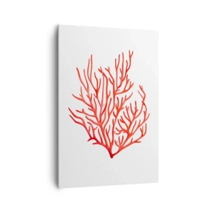 Obraz na plátně - Korálový filigrán - 70x100 cm