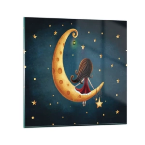 Obraz na skle - Kdysi dávno… - 30x30 cm