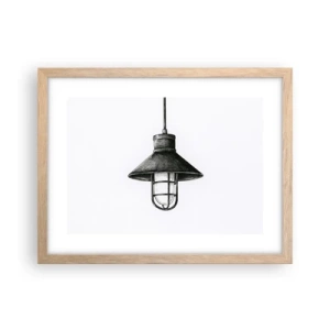 Plakát v rámu světlý dub - Jako před lety… - 40x30 cm