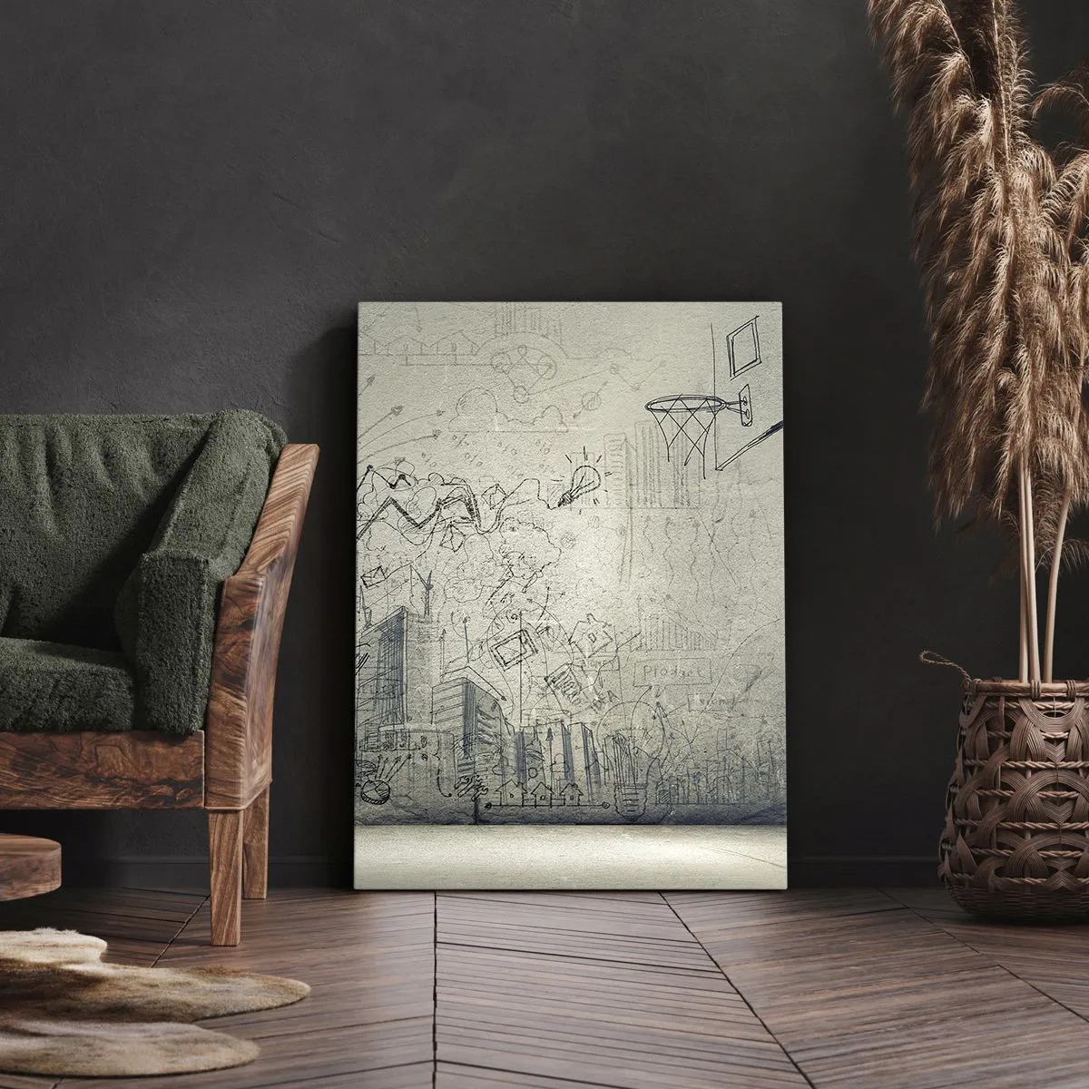 Obraz na plátně - Můj skvělý městský život - 50x70 cm