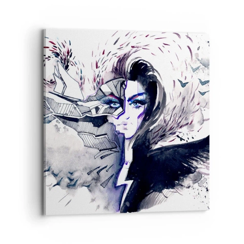 Obraz na plátně - Démonická a krásná - 70x70 cm