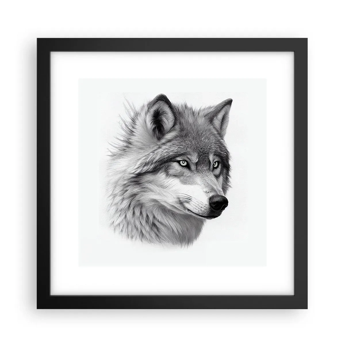 Plakát v černém rámu - Alfa – bezpochybně - 30x30 cm