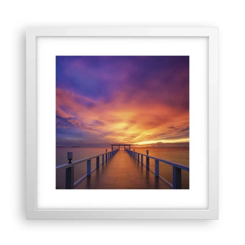 Plakát v bílém rámu - Bez konce - 30x30 cm