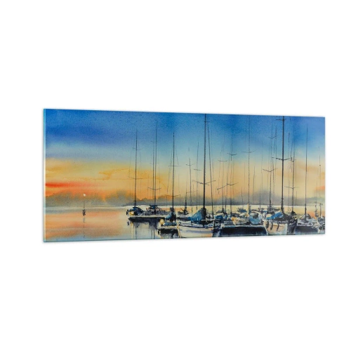 Obraz na skle - Konec dobrého dne - 100x40 cm