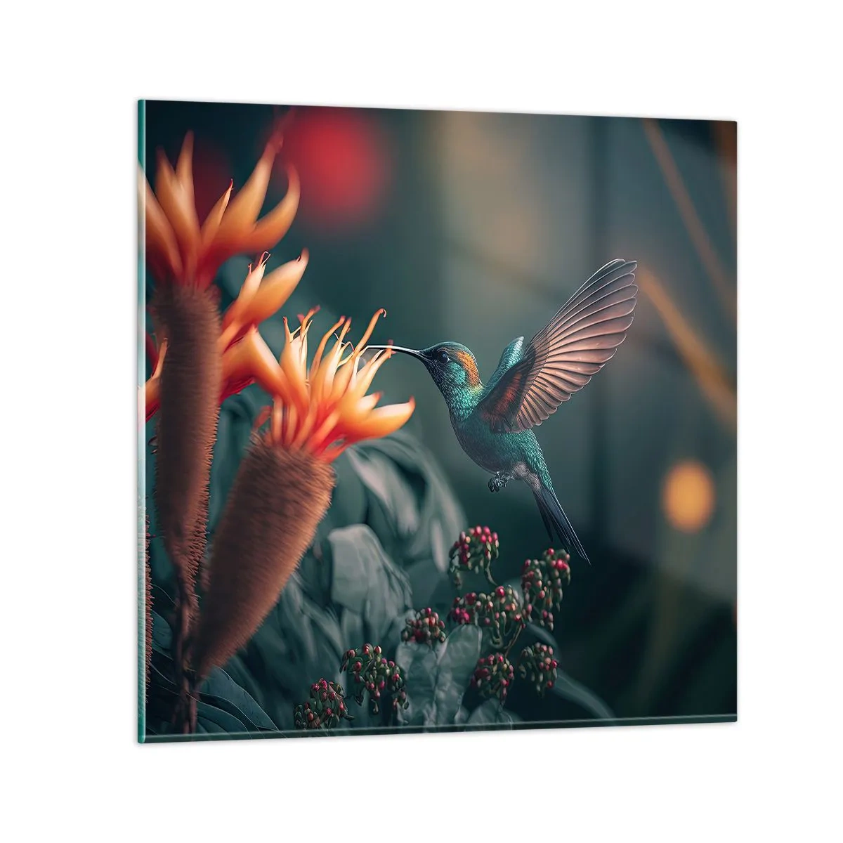 Obraz na skle - Skutečně pestrý život - 50x50 cm