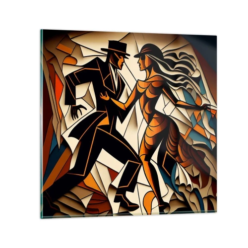 Obraz na skle - Tanec vřelosti a vášně - 30x30 cm
