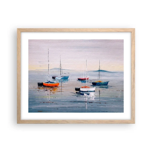 Plakát v rámu světlý dub - Zasloužený odpočinek - 50x40 cm