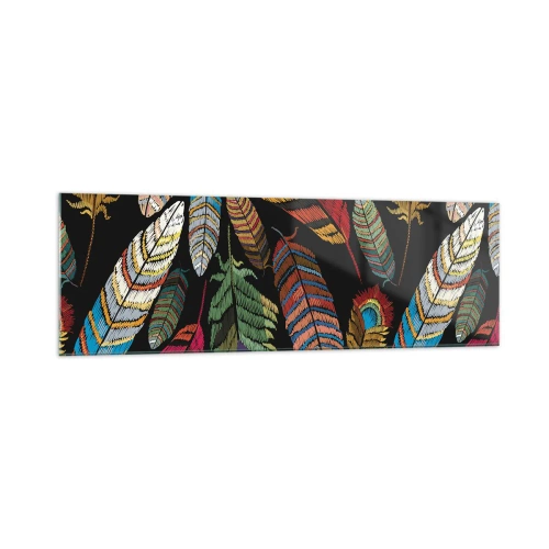 Obraz na skle - Ptačí karneval - 160x50 cm