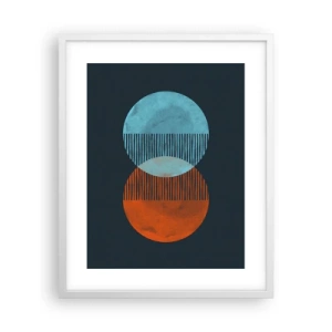 Plakát v bílém rámu - Astronomická fantazie - 40x50 cm