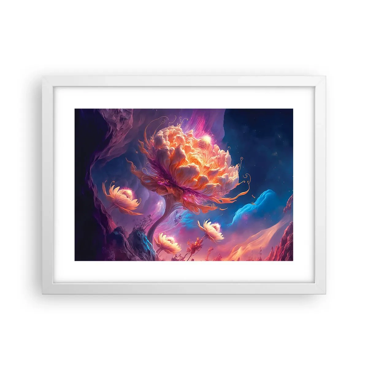 Plakát v bílém rámu - Jiný svět - 40x30 cm