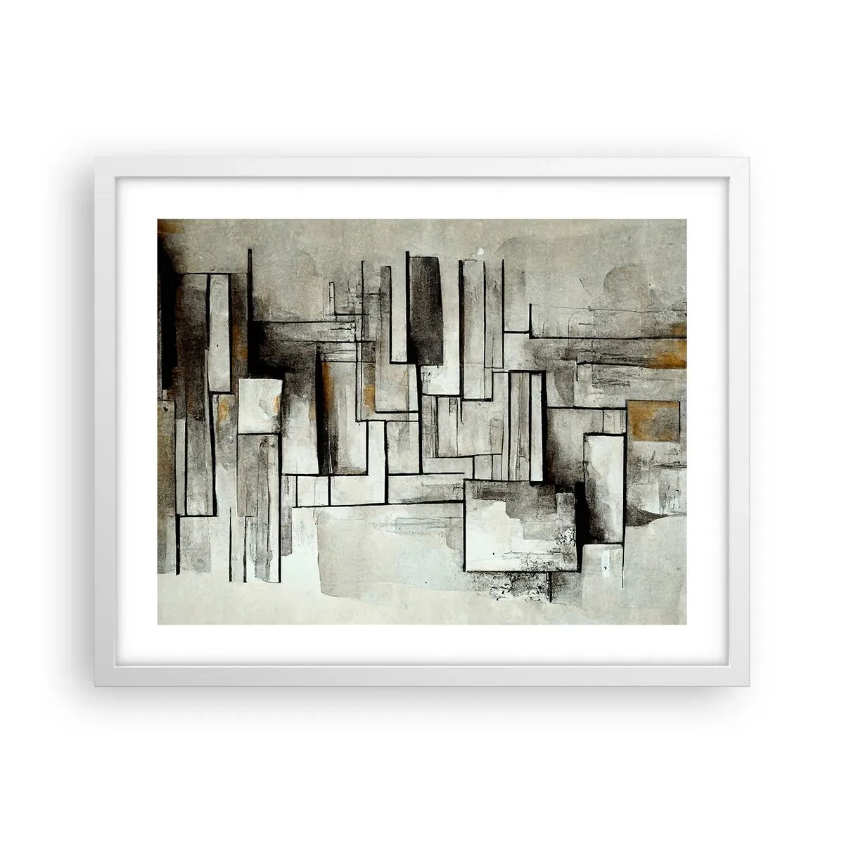 Plakát v bílém rámu - Síla jednoduchosti - 50x40 cm