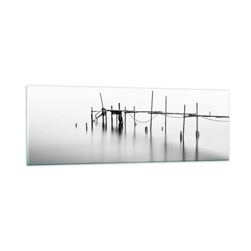 Obraz na skle - A co když svět není? - 90x30 cm