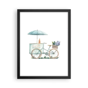 Plakát v černém rámu - Sladká vzpomínka na léto - 30x40 cm