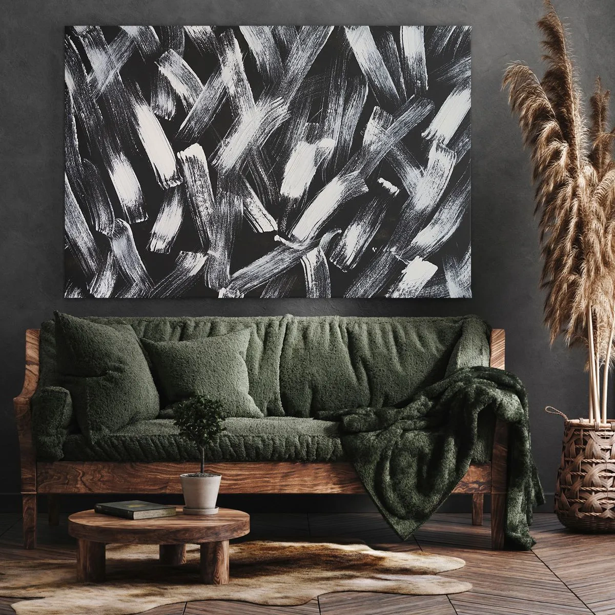 Obraz na plátně - Abstrakce v industriálním duchu - 70x50 cm