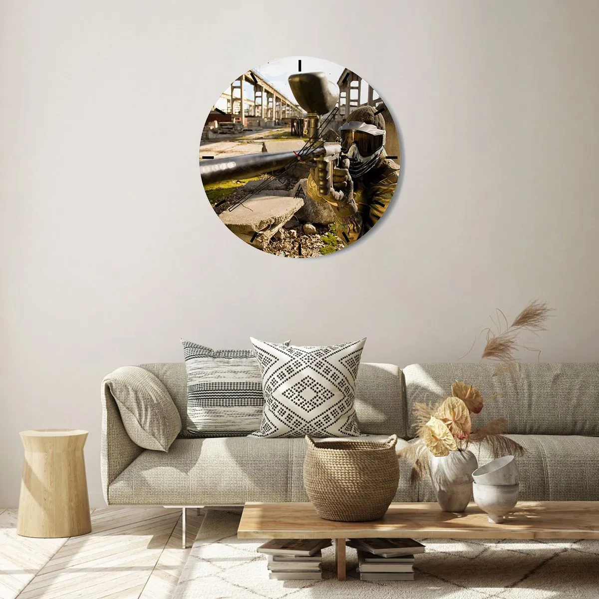 Nástěnné hodiny - I vy můžete být hrdinou - 40x40 cm