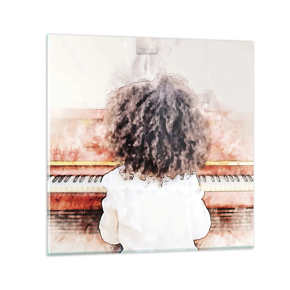 Obraz na skle - V novém světě - 50x50 cm