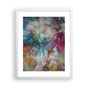 Plakát v bílém rámu - V plném rozkvětu - 40x50 cm