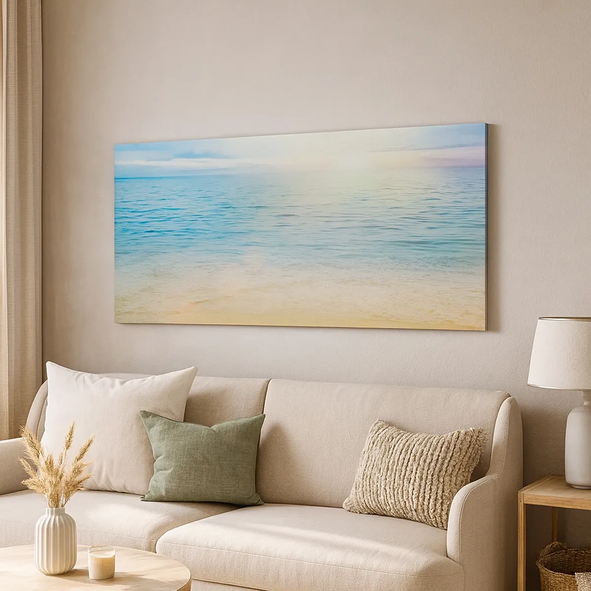 Obraz na plátně - Velká modř - 30x30 cm