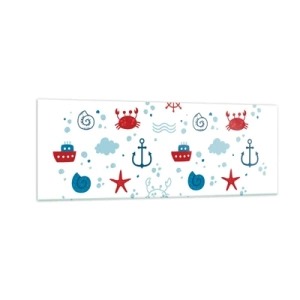 Obraz na skle - Mořská pohádka - 140x50 cm