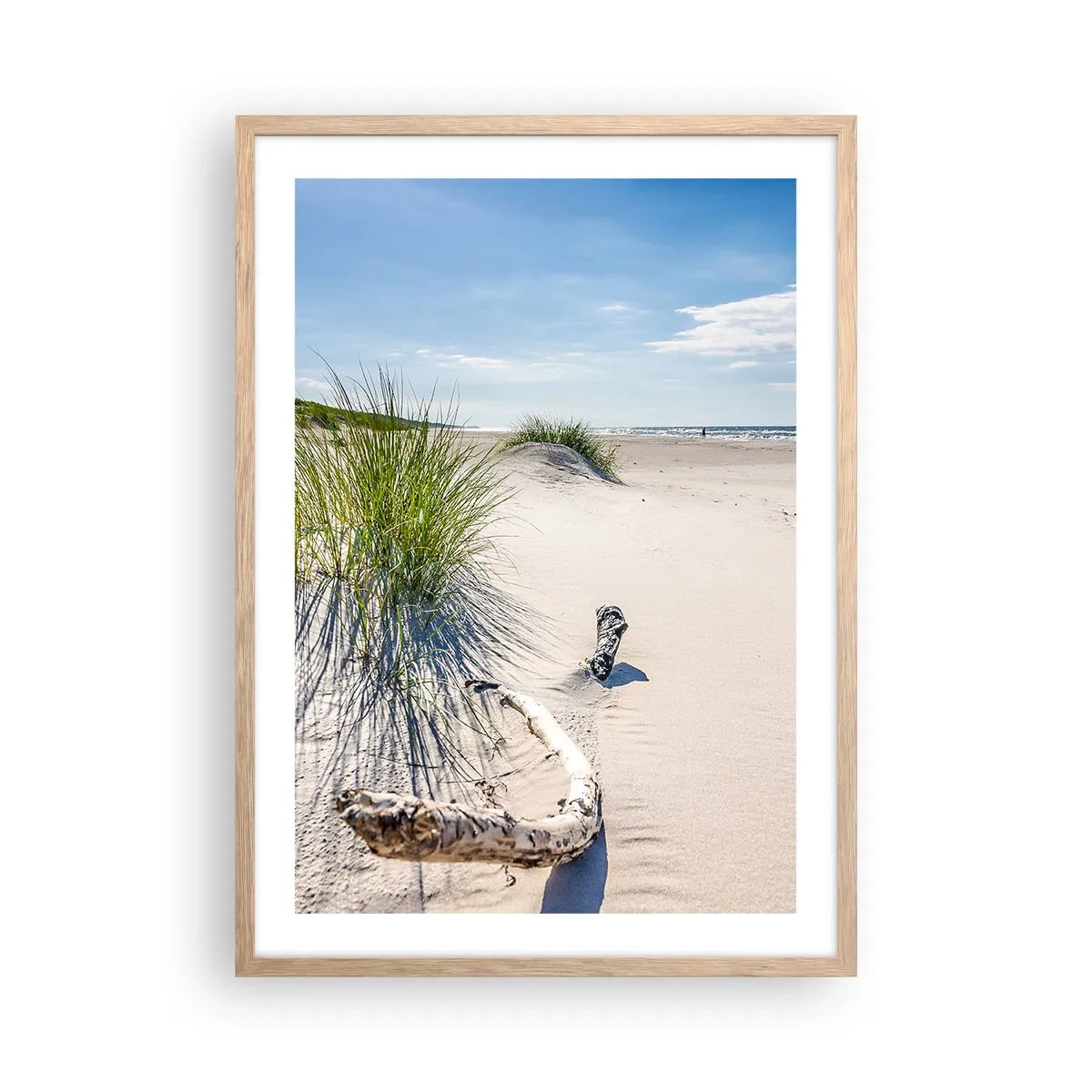 Plakát v rámu světlý dub - Nejkrásnější? Baltská - 50x70 cm