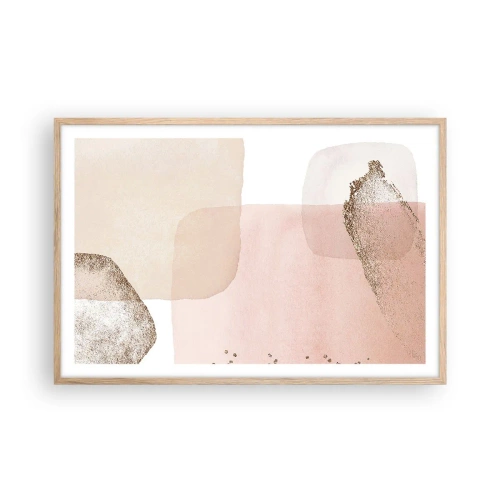 Plakát v rámu světlý dub - Pohled skrze barvy - 91x61 cm