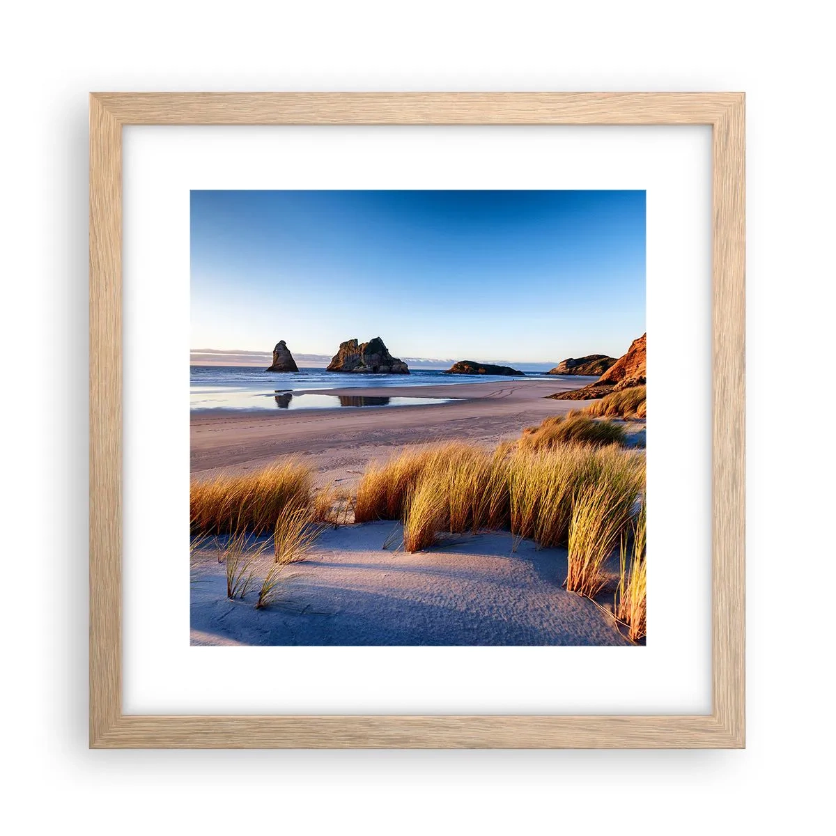 Plakát v rámu světlý dub - Pro hledače klidu - 30x30 cm