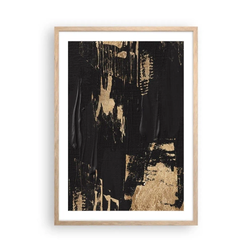Plakát v rámu světlý dub - Stopa doteku - 50x70 cm