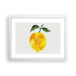 Plakát v bílém rámu - Jak poznat chuť slunce - 40x30 cm