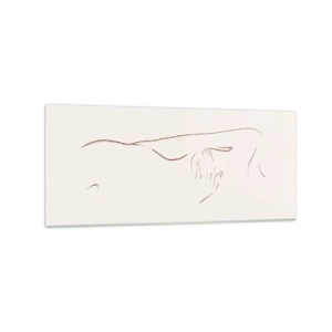 Obraz na skle - Tvar touhy - 120x50 cm