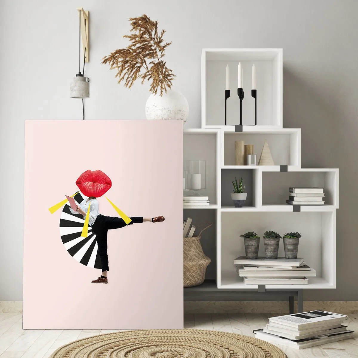 Obraz na skle - Surrealistický pop-art - 70x100 cm