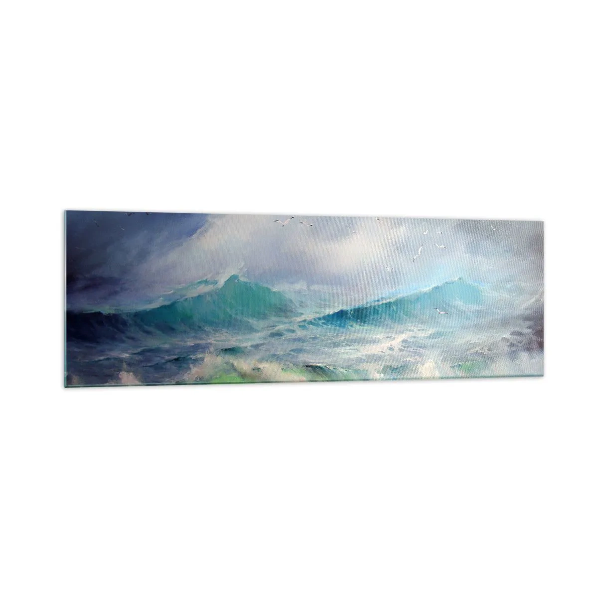 Obraz na skle - „Vichřice zavyla triumfálně…“ - 160x50 cm