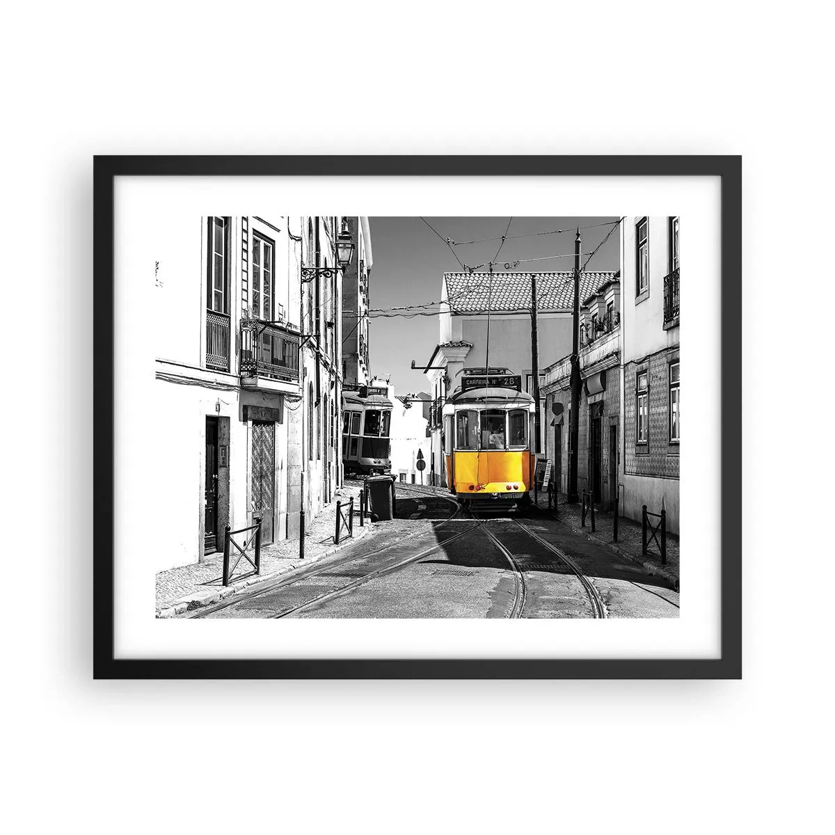 Plakát v černém rámu - Duch Lisabonu - 50x40 cm