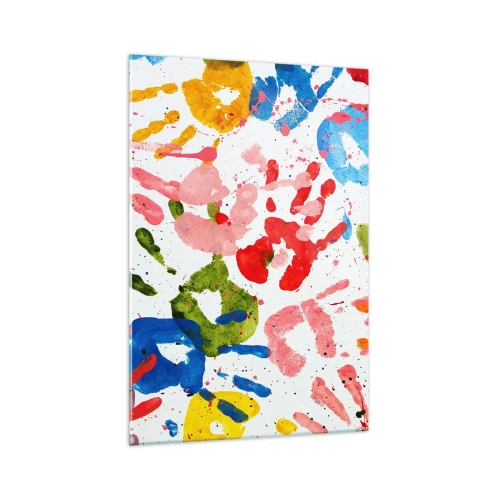 Obraz na skle - Jdi ve stopách - 70x100 cm
