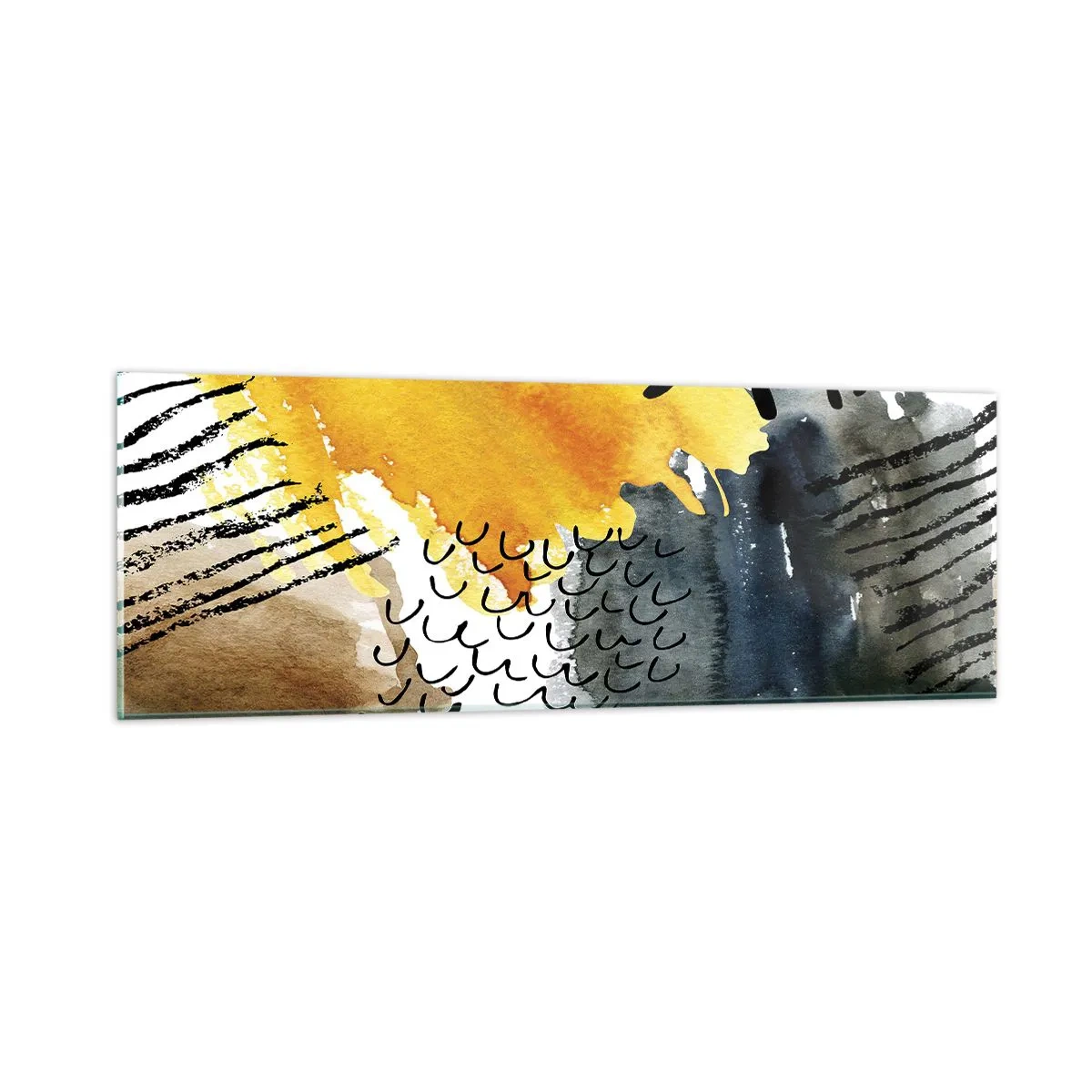 Obraz na skle - Setkání živlů - 90x30 cm