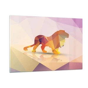 Obraz na skle - Diamantový král - 120x80 cm