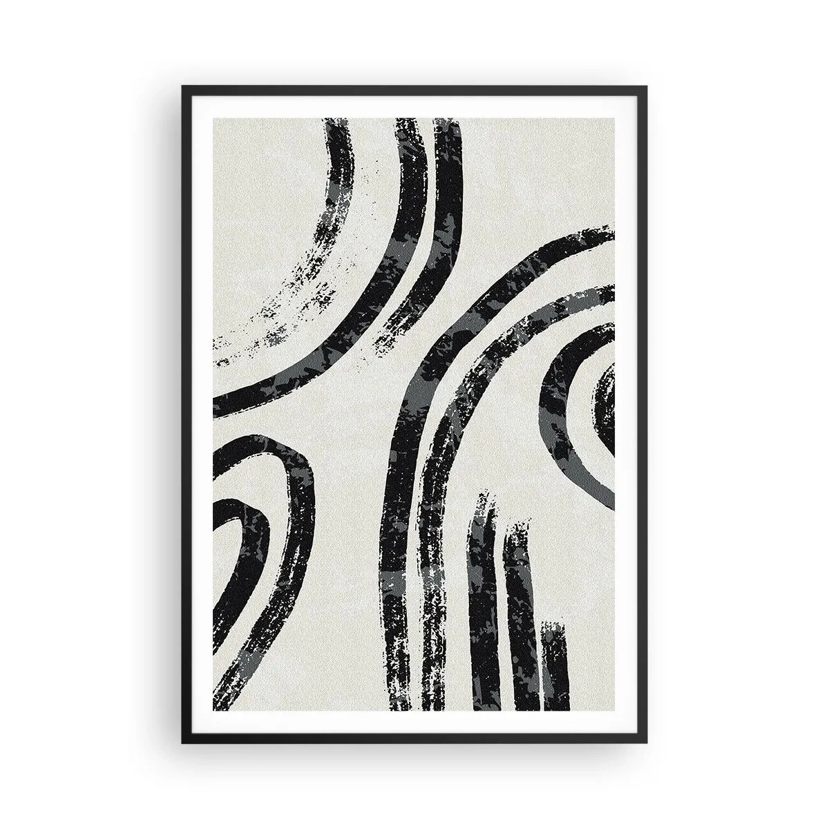 Plakát v černém rámu - Napůl zastavený - 70x100 cm