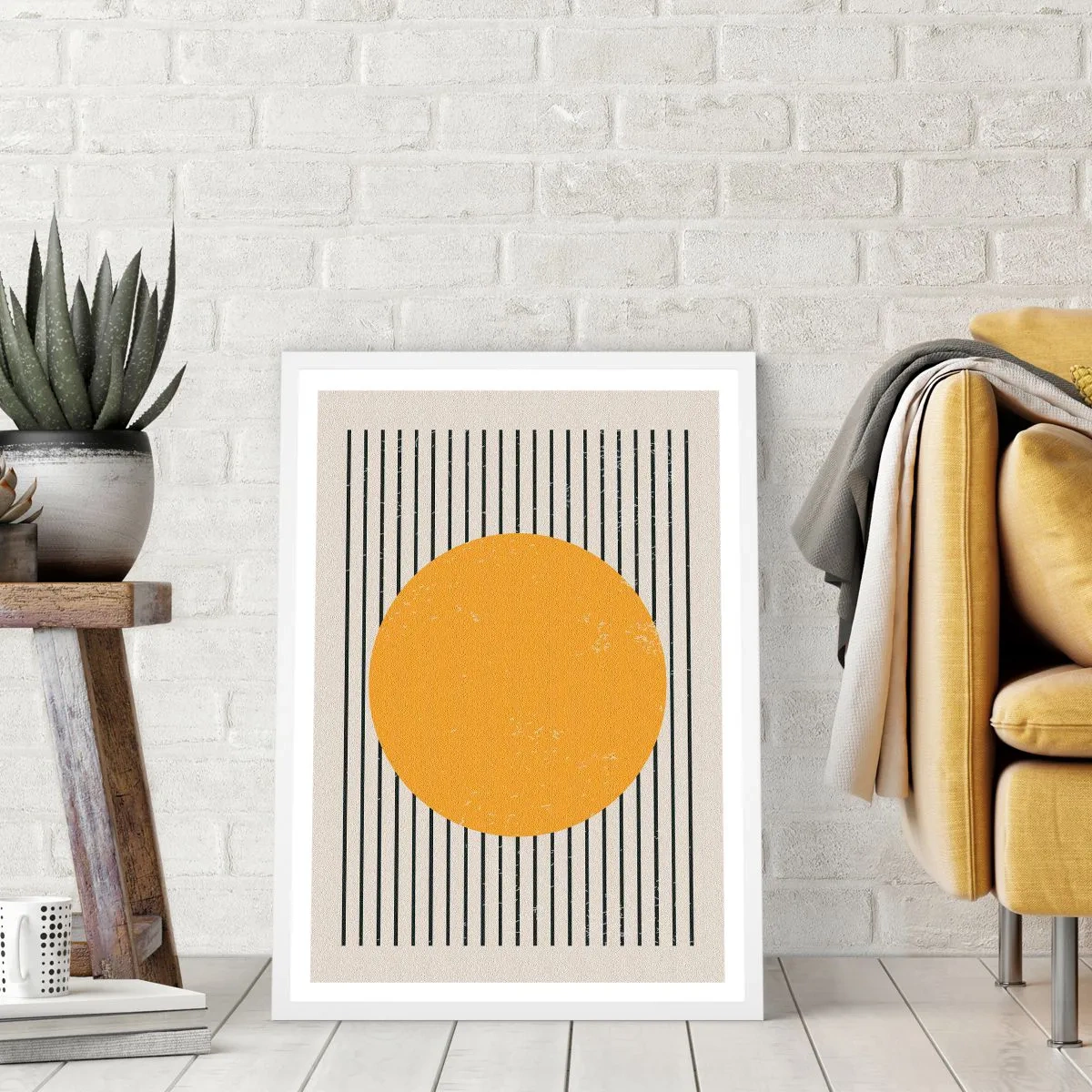 Plakát v bílém rámu - Síla jednoduchosti - 40x50 cm