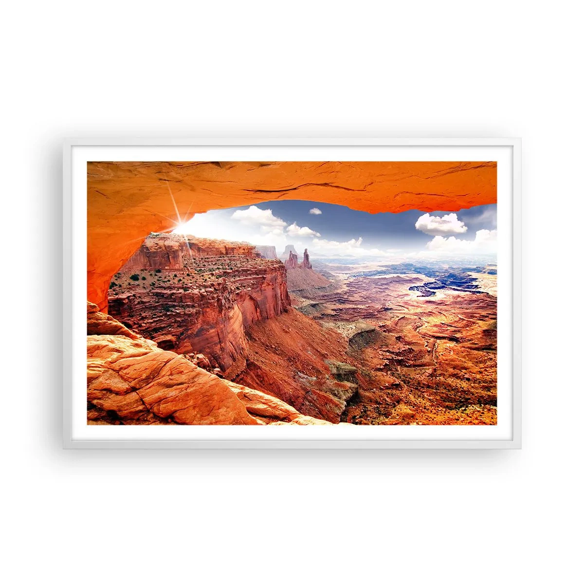 Plakát v bílém rámu - Vytesané samotnou přírodou - 91x61 cm