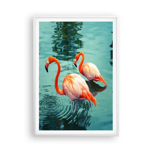 Plakát v bílém rámu - Nyní jsme v módě - 70x100 cm