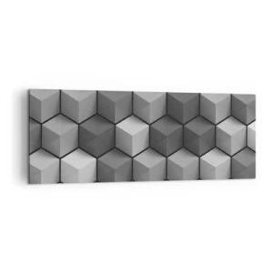 Obraz na plátně - Kubistické puzzle - 140x50 cm