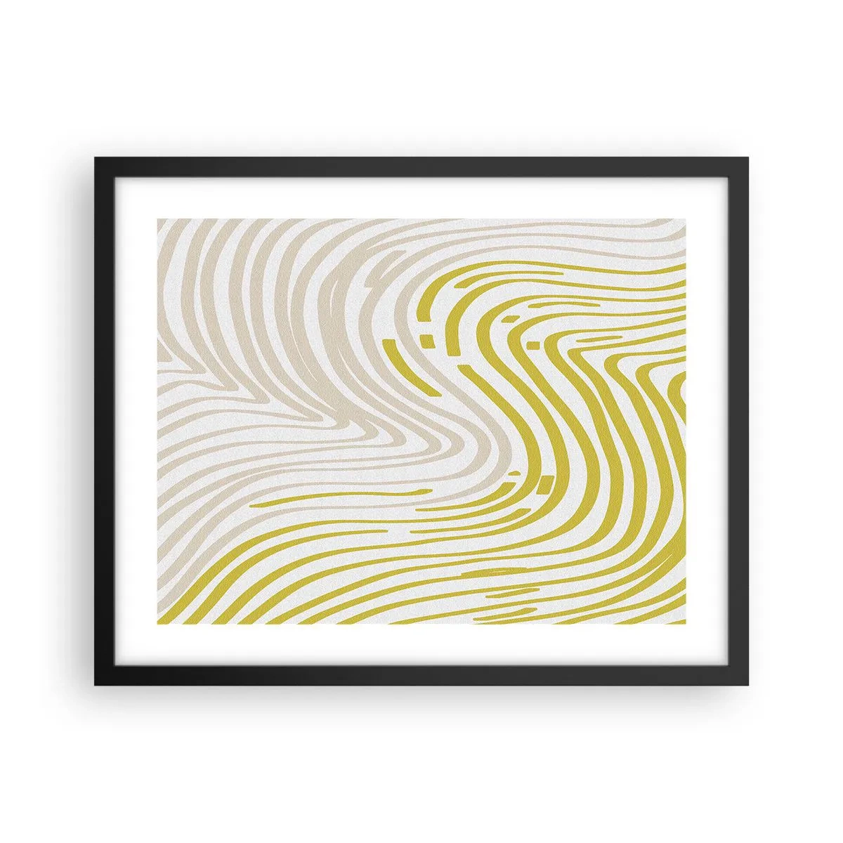 Plakát v černém rámu - Kompozice s mírným ohybem - 50x40 cm